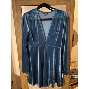 Long sleeve, boutique, velvet dress